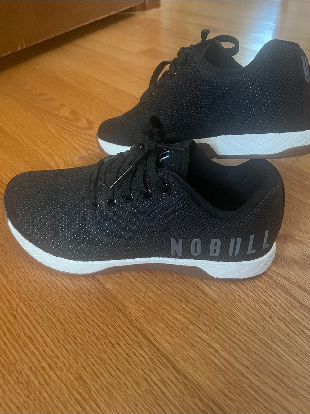 NOBULL Men’s Black Athletic Sneakers with White Midsole